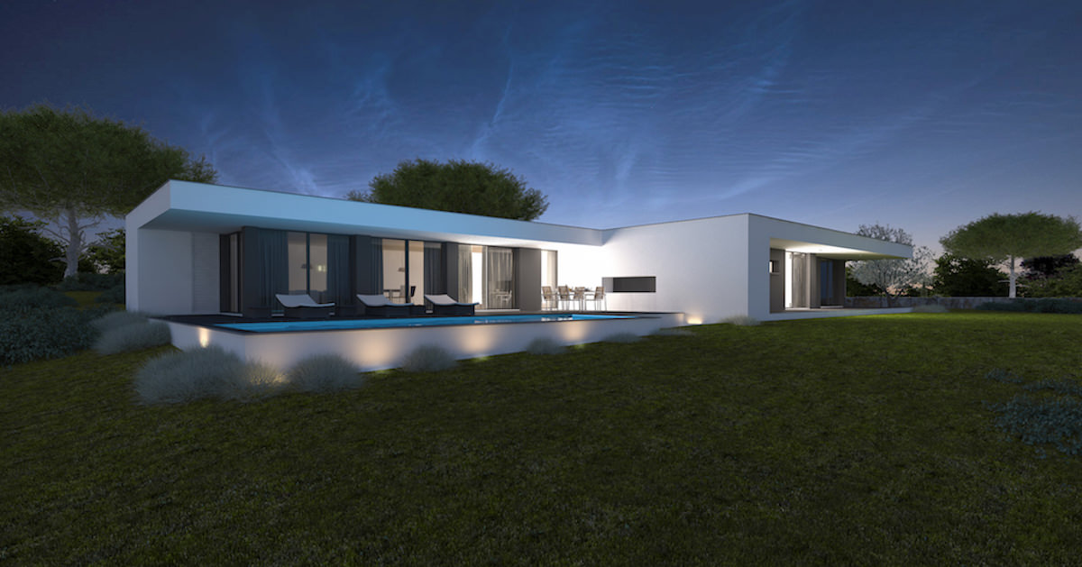 Modern architect villa near Caldas da Rainha and Obidos