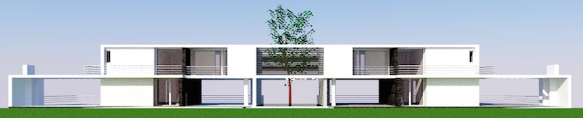 Terreno com 2 casas geminadas com vista para o mar em Sintra não terminada.