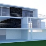 Terreno com 2 casas geminadas com vista para o mar em Sintra não terminada.