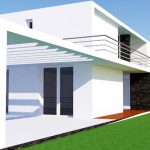 Terreno com 2 casas geminadas com vista para o mar em Sintra não terminada.